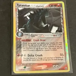 Pokemon TCG Tyranitar Delta Species 16/113 Holo Rare 2005 - Image 1