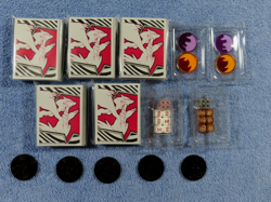 Pokemon 5 pack of Reshiram White Flare ETB Card Sleeves with Extras - Image 2