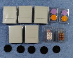 Pokemon 5 pack of Reshiram White Flare ETB Card Sleeves with Extras - Image 4