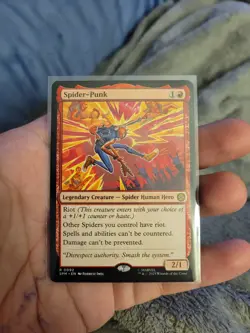 Spider-Punk MTG Spider-Man Rare 0092 NM Non-Foil - Image 1