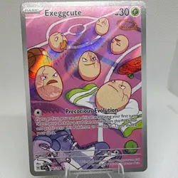 Pokemon TCG Exeggcute 192/191 Sv08 Surging Sparks Illus Rare Holo Eng 30HP - Image 1