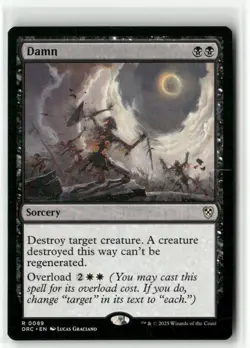 Damn 89 Non-Foil NM MTG Commander: Aetherdrift Magic - Image 1