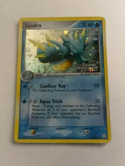 2004 Pokemon Seadra 48/109 EX Team Rocket Returns Reverse Holo Stamped NM - Image 1