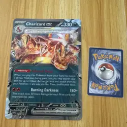 Pokemon TCG Paldean Fates Charizard ex 054/091 SVP196 Jumbo Lenticular Card - NM - Image 1