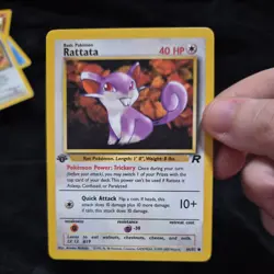 Rattata 66/82 Team Rocket 1st Edition Pokemon LP - Image 1