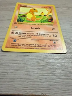 Wizards of the Coast Pokemon TCG Base Set Charmander 46/102 Regular 1st edition - Image 3