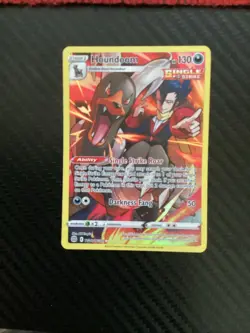 HOUNDOOM TG10/TG30, HOLO, SINGLE STRIKE, FULL ART, POKEMON CARD (NM) - Image 1