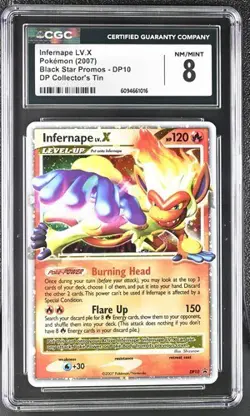 Pokemon Diamond & Pearl Black Star Promo Infernape Lv.X DP10 CGC 8 LvX Lv. X - Image 1