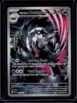 Galarian Obstagoon 245/217 Illustration Rare Ascended Heroes Pokemon Holo NM - Image 1