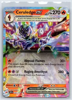 CERULEDGE EX 036/191 SURGING SPARKS DOUBLE RARE POKEMON NEAR MINT - Image 1