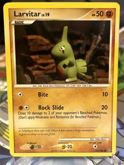 Larvitar 63/100 Common Stormfront Pokemon Near Mint - Image 1