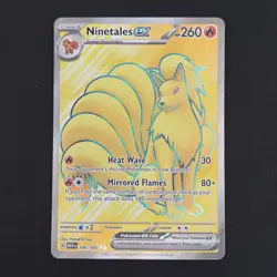 Pokemon TCG Card Ninetales ex 186/165 S&V 151 Ultra Rare Full Art - NM - Image 1