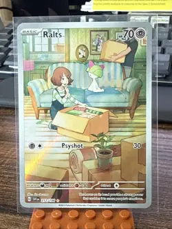 2023 Pokemon SV Ralts Illustration Rare #211/198 - Image 1