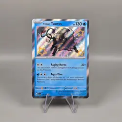 Paldean Tauros 120/091 - Shiny Rare - Paldean Fates Holo Pokemon - NM - Image 1