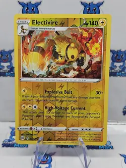 2022 Pokemon, Brilliant Stars, 47/172 Electivire, Reverse Holo Rare LP - Image 1