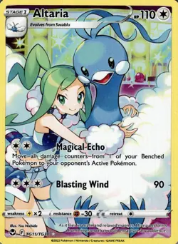 Altaria TG11/TG30 Holo Silver Tempest Trainer Gallery Pokemon NM - Image 1