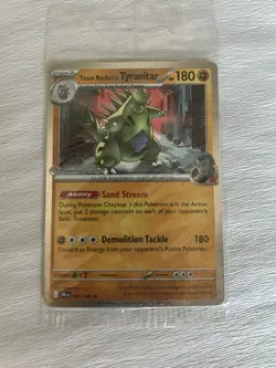 Pokemon Center Stamp Team Rocket's Tyranitar Promo Destined 096/182 Sealed - Image 1