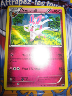 POKEMON PROMO EEVEE EVOLUTIONS (◕‿◕✿) NYMPHALI FRENCH SYLVEON XY04 FOIL N/MINT - Image 1