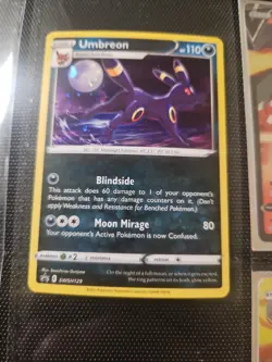 Pokemon TCG Umbreon SWSH129 Black Star Promo - NM ✨- Cosmo Holo - Image 2