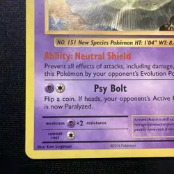 2016 Pokemon XY Evolutions Mew Holo #53/108 - Image 5