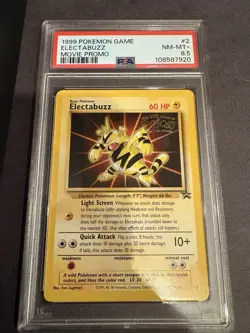 Pokemon Electabuzz Movie Promo Holo Wotc Promo #2 PSA 8.5 Eng 1999 - Image 1