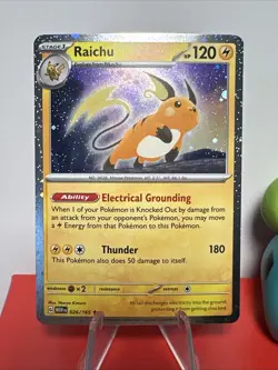 Raichu (Cosmos Holo) 026/165 Pokemon S&V 151 - Image 1
