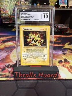 Pokemon TCG Electabuzz Black Star Promo 2 Wotc Cgc 10 - Image 1