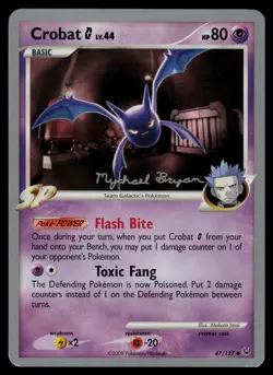 Crobat G (Mychael Bryan) 47/127 Uncommon World Championship Decks Pokemon LP - Image 1