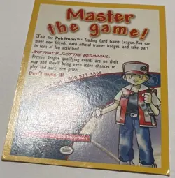 Pokemon TCG Wizards of the Coast Promo Insert Master The Game! TCG League LP - Image 3