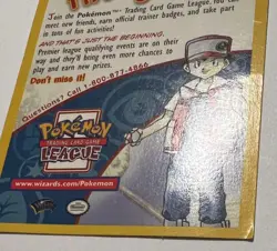 Pokemon TCG Wizards of the Coast Promo Insert Master The Game! TCG League LP - Image 4