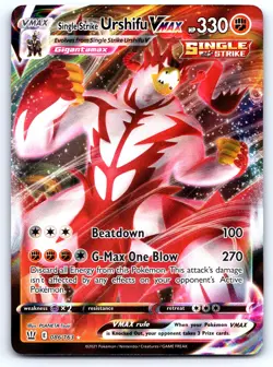 Single Strike Urshifu VMAX 086/163 VMAX Rare Holo NM - Image 1