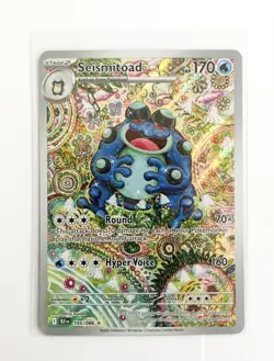 Seismitoad 105/086 Sv: Black Bolt Illustration Rare Holo 170 HP EN Pokemon TCG - Image 1