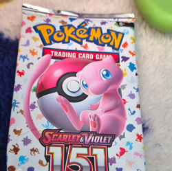 Pokemon TCG Scarlet & Violet 151 Sealed Booster Pack, Mew, Ages 6+ - Image 1