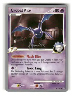 Crobat G (Jason Martinez) 47/127 Uncommon World Championship Decks Pokemon LP - Image 1