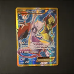 Pokemon Mewtwo ex 163/162 Breakthrough Secret Rare Full Art Holo English 170 HP - Image 1