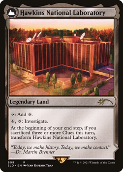 FOIL Hawkins National Laboratory / The Upside Down [Secret Lair] M/NM MTG Magic - Image 1