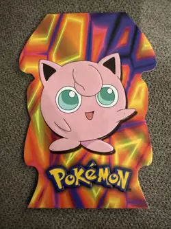 2001 Topps Pokemon Stage Two #39 Jigglypuff Die Cut Embossed TV Animation - Image 1