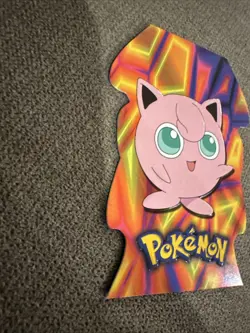 2001 Topps Pokemon Stage Two #39 Jigglypuff Die Cut Embossed TV Animation - Image 2