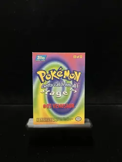 Topps Pokemon TCG Topps Series 1 Venusaur 03 Holo Stage 3 1999 English - Image 2