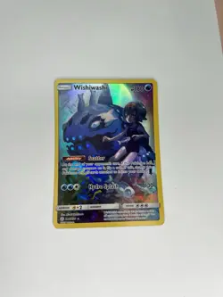 Pokemon TCG Wishiwashi Holo Secret Rare Card Sun & Moon Cosmic Eclipse 240/236 - Image 1
