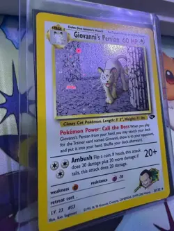 Pokemon TCG Giovanni's Persian 8/132 Gym Challenge Holo Rare LP/exc - Image 3