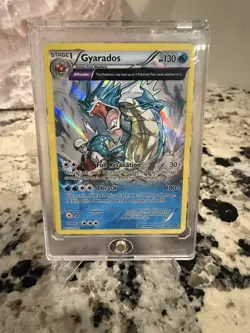 2015 Pokemon XY Ancient Origins Gyarados Full Art Holo Rare Foil 21/98 NM- - Image 1