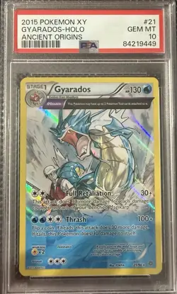 Gyarados Holo #21/98 - 2015 Pokemon XY Ancient Origins - PSA 10 Low Pop 138 !! - Image 1