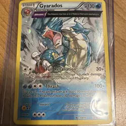 Pokemon 2015 XY Ancient Origins Gyarados 21/98 Cosmos Holo Θ Double HP 130 - Image 1