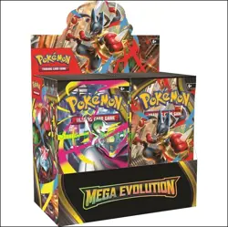 New Mega Evolution Phantasmal Flames Booster Pokemon Box Cards - Image 1