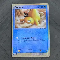 Psyduck 73/100 Sandstorm Reverse Holo 2003 Pokemon e-reader MP Moderate Play - Image 1