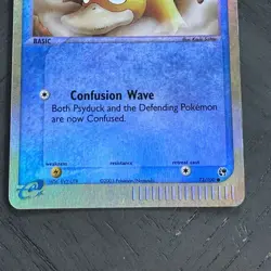 Psyduck 73/100 Sandstorm Reverse Holo 2003 Pokemon e-reader MP Moderate Play - Image 3