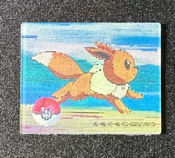 Pokemon Japanese Meiji Super Change Lenticular 3D Card #13 Eevee - Image 1