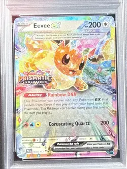 2025 POKEMON PRE EN-PRISMATIC EVOLUTIONS SURPRISE BOX EXCLUSIVE EEVEE EX PSA 10 - Image 2