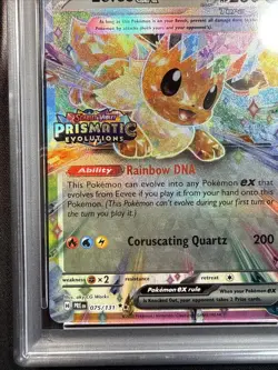 2025 POKEMON PRE EN-PRISMATIC EVOLUTIONS SURPRISE BOX EXCLUSIVE EEVEE EX PSA 10 - Image 3